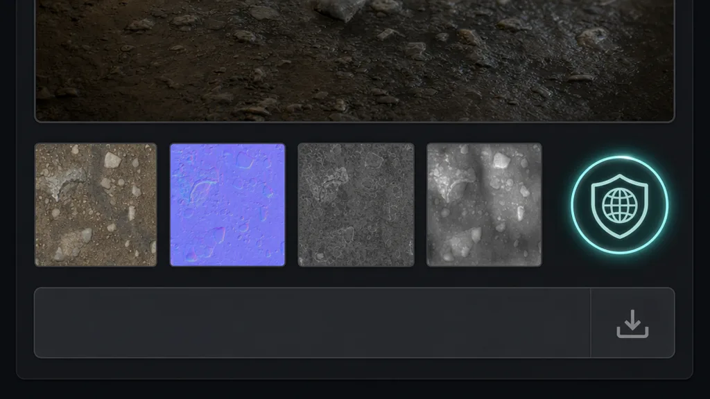 A close-up of a texture download page highlighting a CC0 license badge next to the map set thumbnails